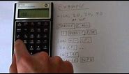 HP 10BII Financial Calculator NPV Calculation