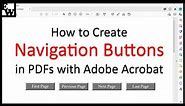 How to Create Navigation Buttons in PDFs with Adobe Acrobat