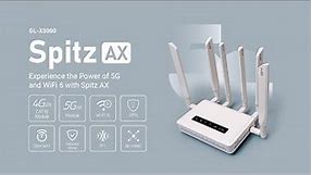 GL-X3000 Spitz AX | Wi-Fi 6 Dual SIM Router with 5G NR Connectivity