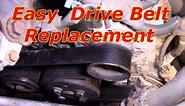 How to replace the serpentine drive belt Toyota Camry