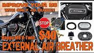 Improve Your M8 Harley Air Cleaner With A $40 DIY External Air Breather For 114 M8 V-twin Air Filter
