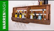Make a Pallet Wine Rack with Glass Holder in a Day - Easy DIY by Warren Nash