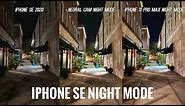 How to get NIGHT MODE on iPhone SE 2020 vs iPhone 11 Pro Camera Test