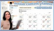 how to use notion 💻💡 content calendar notion tutorial + free template! for content creators