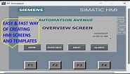 Siemens HMI Screen & Template Creation In TIA Portal | Download HMI Program | KTP400 Basic PN Touch