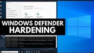 Windows Defender Hardening and Test vs Malware