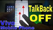 How to Turn OFF TalkBack Mode on Vivo Mobile Phone | Vivo Tips & Tricks Tutorials