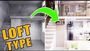 SMALL LOFT TYPE HOUSE DESIGN - Design Make Over of 24 sqm. / 258.3 sqft. Small Space
