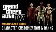 GTA 4 - Multiplayer Character Customization & Ranking Up (1080p)