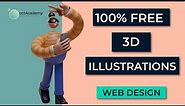 Free 3D Illustrations for Web Design - Free Design Resources for Web designs