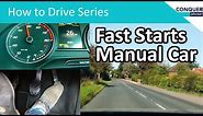 How to move a manual car quickly from a standstill - fast starts.