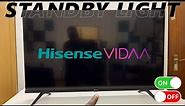 Hisense VIDAA Smart TV: How To Turn Standby Light ON / OFF