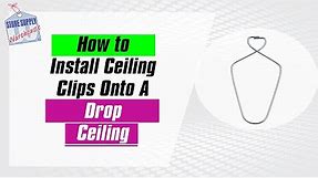 Store Essentials - How to Install Ceiling Clips Onto A Drop Ceiling (Fast and Easy!)