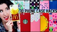 10 DIY Phone Case Life Hacks! | Clever Ways To Spice Up Your Plain iPhone Case!
