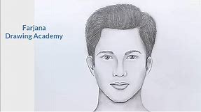 How to draw face for Beginners/ EASY WAY TO DRAW A MAN FACE