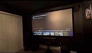 First Impressions of Elite Screens 110” Cinegray 3D Projection Screen with Sable 2 Frame ER110DHD3