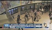 Marines surprised by warm welcome, first-class airline seats during stopover in Chicago