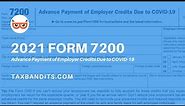 What is IRS Form 7200 for 2021? | TaxBandits