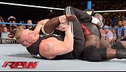 Brock Lesnar dislocates Mark Henry's elbow: Raw, Jan. 6, 2014