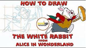 Draw The White Rabbit Alice in Wonderland