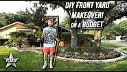 Major Front Yard Makeover On A Budget! Shade Garden Texas Natives & Tropicals | DIY