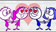 Pencilmate's Love Is In THE WAY! | Animated Cartoons Characters | Animated Short Films| Pencilmation