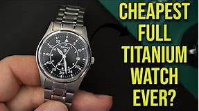 $50 - Cheapest full Titanium watch Ever? Berny Titanium Field Pilot watch in 37mm