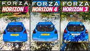 Forza Horizon 5 vs Forza 4 vs Forza 3 - Direct Comparison! Attention to Detail & Graphics! PC 4K