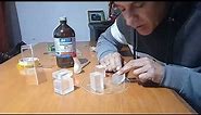 como pegar acrílico o metacrilato transparente / how to glue transparent acrylic or methacrylate