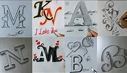 Fancy letter | Tattoo disigns| mehndi designs Letter writing |Your Own Swirled Letters