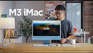Unboxing the M3 iMac in blue! [2023] | smashpop
