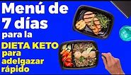 Menú de 7 días para la dieta cetogénica - pierde 8 kilos en 2 semanas con la dieta keto