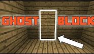 HOW TO MAKE GHOST/INVISIBLE BLOCKS - MINECRAFT