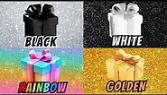 Choose Your Gift from 4 🎁😍🖤🤍🌈👑 4 gift box challenge | #4giftbox #pickonekickone #wouldyourather