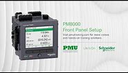 PMU – Front Panel Setup with a PM8000 Digital Power Meter