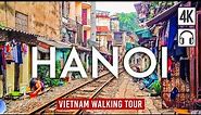 Hanoi 4K Walking Tour (Vietnam) - 74-min Tour with Captions & Immersive Sound [4K Ultra HD/60fps]