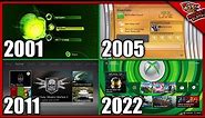 Xbox Dashboard Evolution 2001-2023 (Xbox Original, Xbox 360, One, Series X)