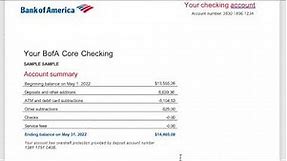 Bank of America Bank Statement Auto Calculate Template - How to Edit