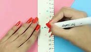 How to make paper ruler | DIY paper scale | Origami paper craft #shorts