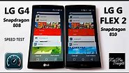 LG G4 vs LG G FLEX 2 Speed Test - apps and web loading time