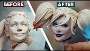 Painting the Harley Quinn Premium Format Figure | Behind the Scenes