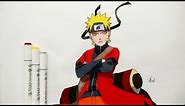 How To Draw Naruto Sage Mode - Step By Step (Tutorial) - Naruto Shippuden