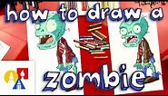 How To Draw A Zombie (Plants vs Zombies)