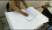 How to Fold Drawing sheet of size A1 to A4. Folding Technical Drawing Sheet