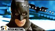 Batman Begins Pitch Meeting: Christian Bale's "Dark And Gritty" Caped Crusader