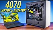 RTX 4070 Laptop vs Desktop - 25 Games at 4K, 1440p & 1080p