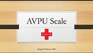 AVPU Scale - Assessing Level of Consciousness (Alert, Voice, Pain, Unresponsive)