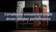 Sibelius speakers review. Finally a single driver speaker I like!