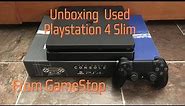 Unboxing a used PS4 slim from GameStop.