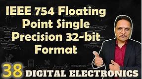 IEEE 754 floating point single precision 32 bit format, #DigitalElectronics